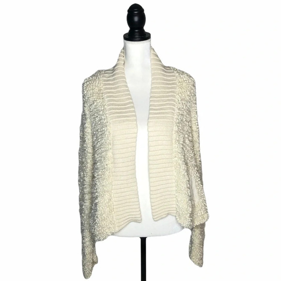 Anthropologie Sleeping On Snow Lodge Cloud Popcorn Knit Open Cardigan - Picture 5 of 8